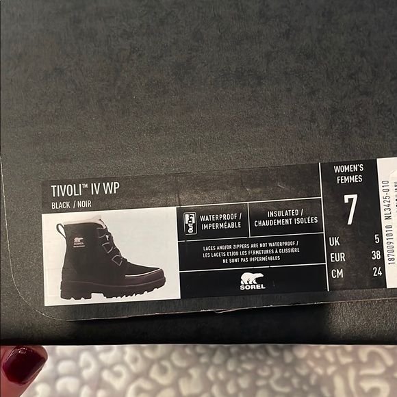 Sorel Black Waterproof Boots - Picture 9 of 9